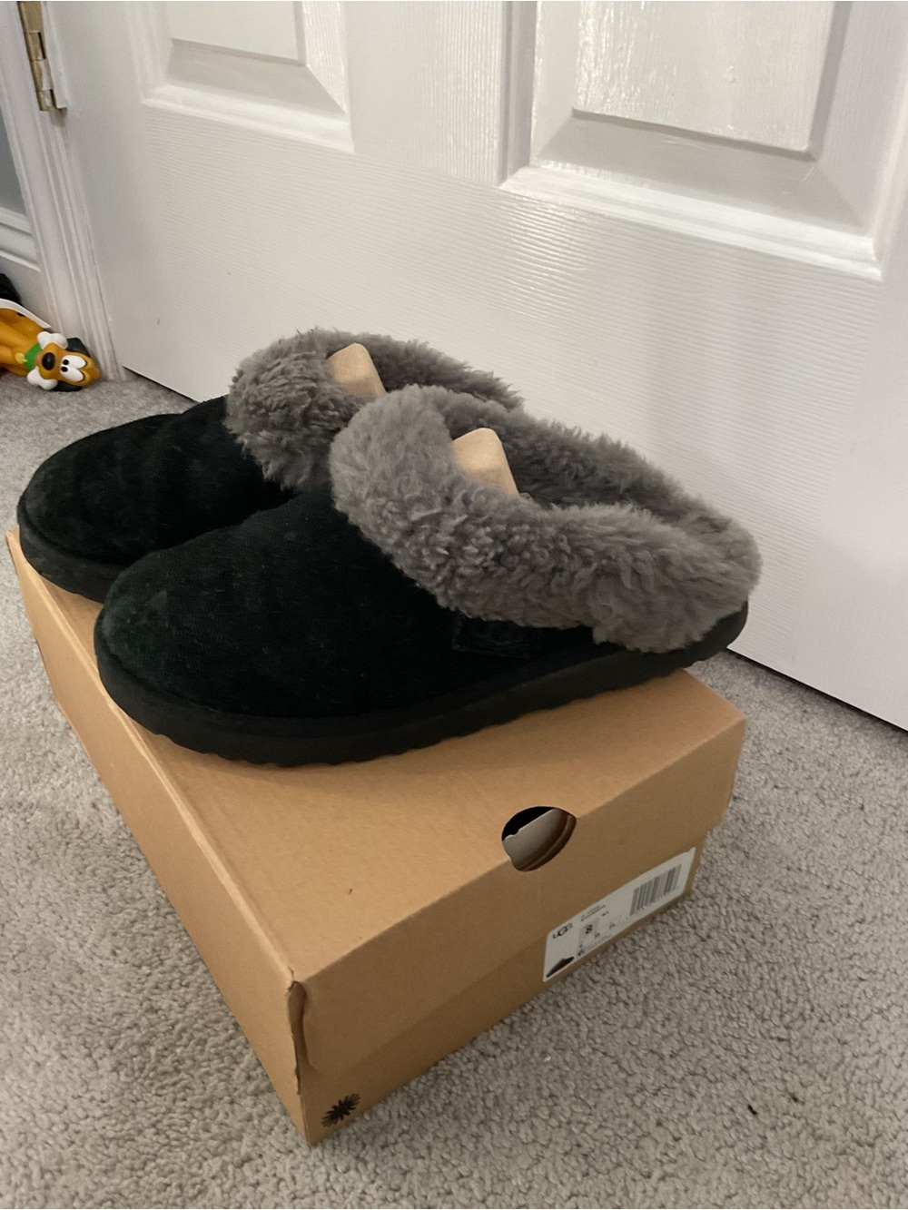 UGG Black Cluggette Slip-On Slippers